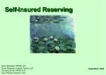 Self-Insured Reserving - slide 1