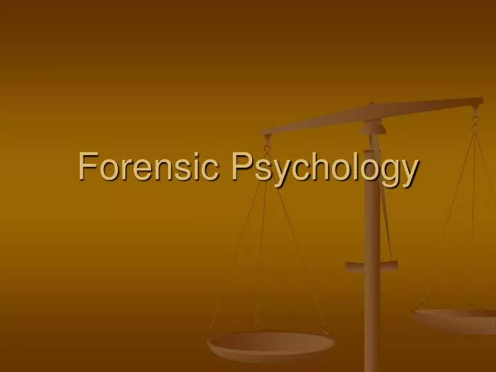 forensic psychology