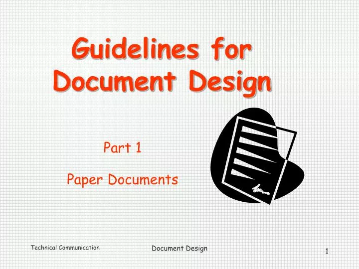 guidelines for document design