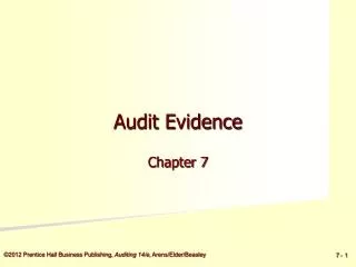 Audit Evidence