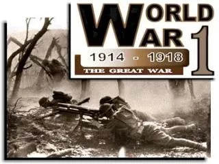 The First World War: