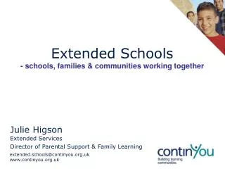 Extended Schools - schools, families &amp; communities working together