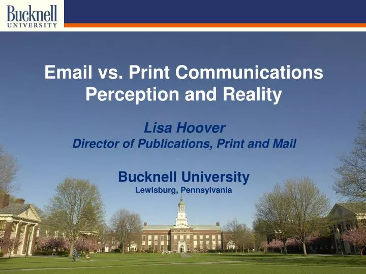 email vs print communications perception and reality