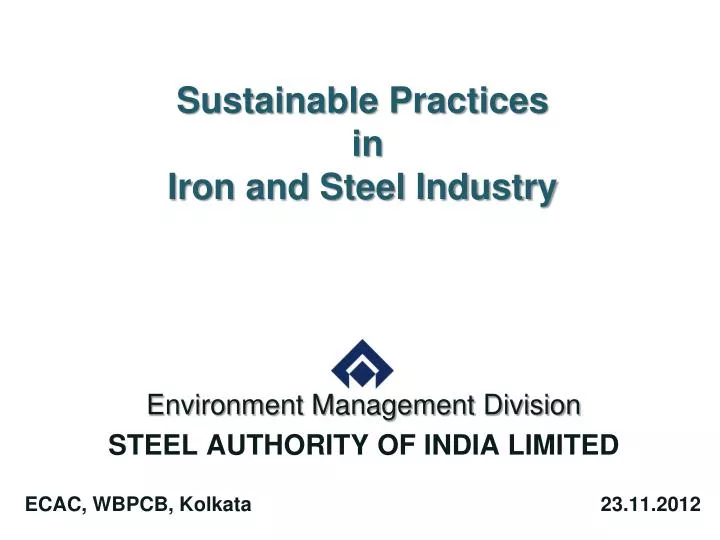 sustainable practices in iron and steel industry