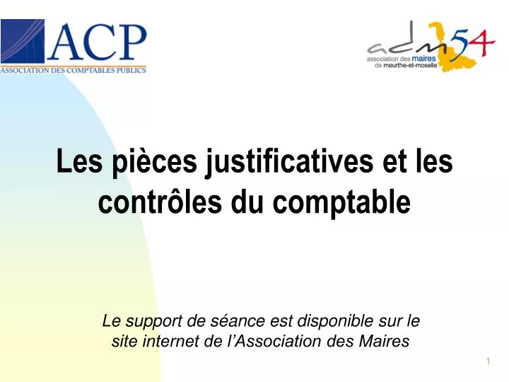 les pi ces justificatives et les contr les du comptable