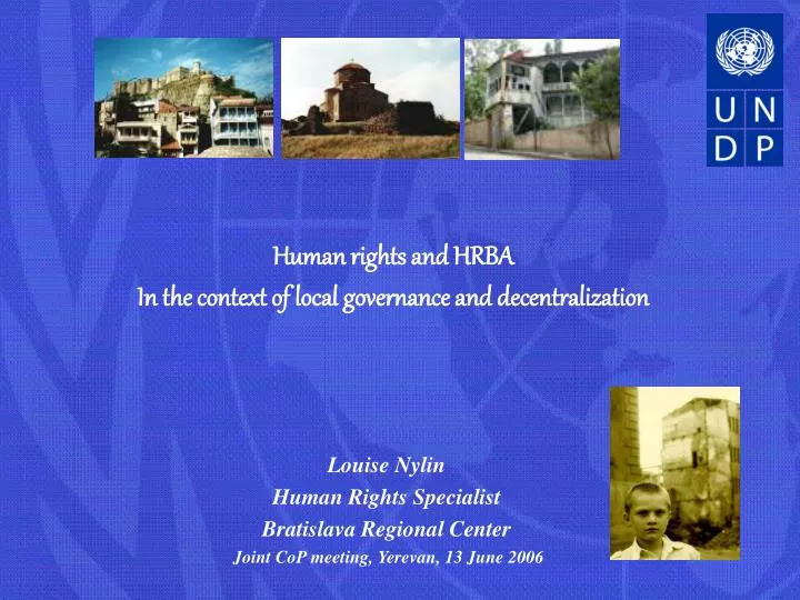 human rights and hrba in the context of local governance and decentralization