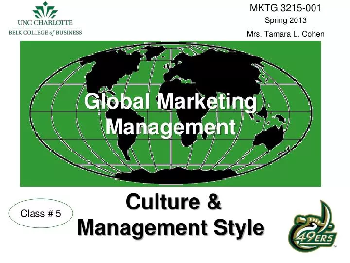 global marketing management culture management style
