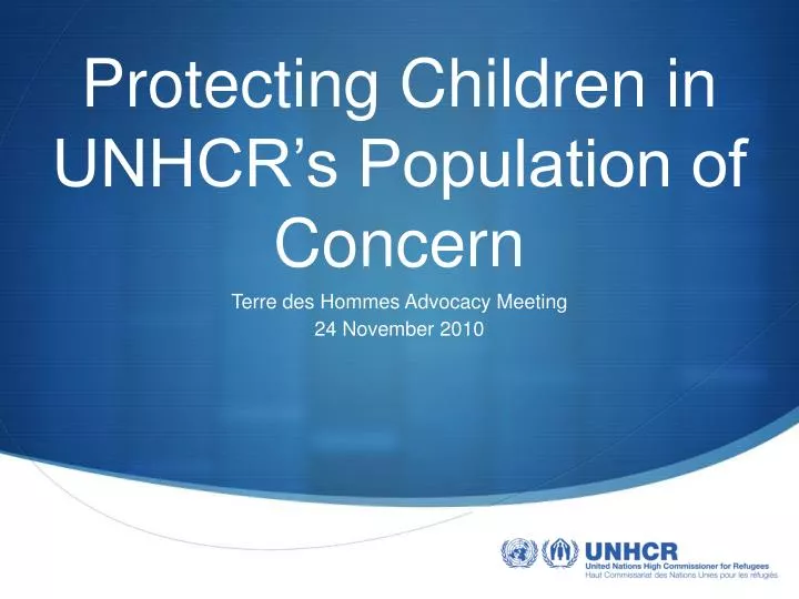 protecting children in unhcr s population of concern