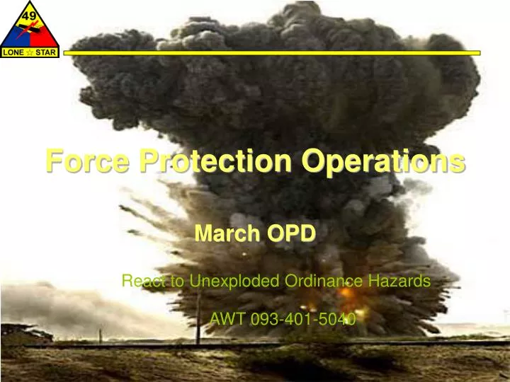 force protection operations