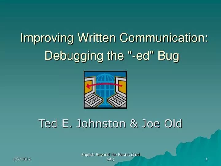 improving written communication debugging the ed bug
