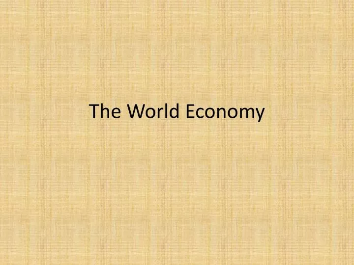 the world economy
