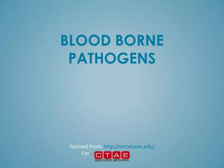 blood borne pathogens