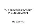 THE PRECEDE-PROCEED PLANNING MODEL - slide 1