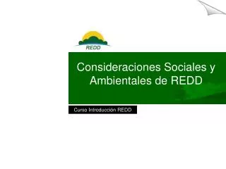 Consideraciones Sociales y Ambientales de REDD