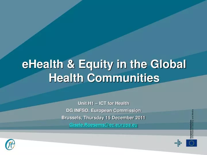 ehealth equity in the global health communities