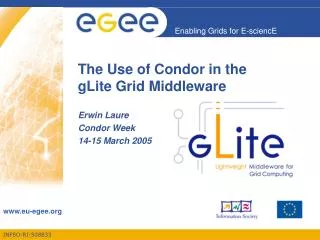 The Use of Condor in the gLite Grid Middleware
