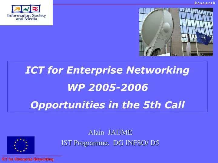 ict for enterprise networking wp 2005 2006 opportunities in the 5th call