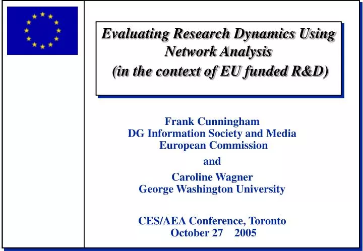 evaluating research dynamics using network analysis in the context of eu funded r d