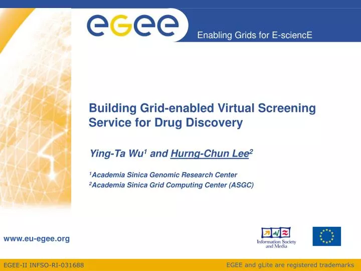 building grid enabled virtual screening service for drug discovery