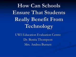 How Can Schools Ensure That Students Really Benefit From Technology