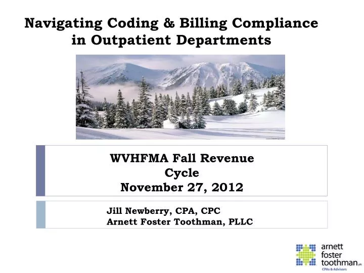 navigating coding billing compliance in outpatient departments