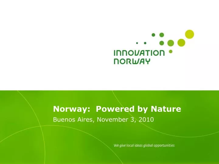 norway powered by nature