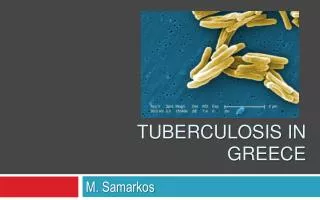 Tuberculosis in Greece