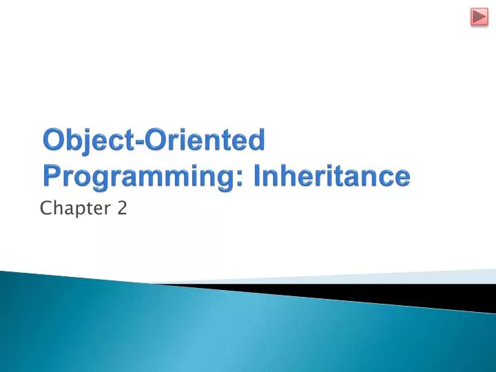 object oriented programming inheritance