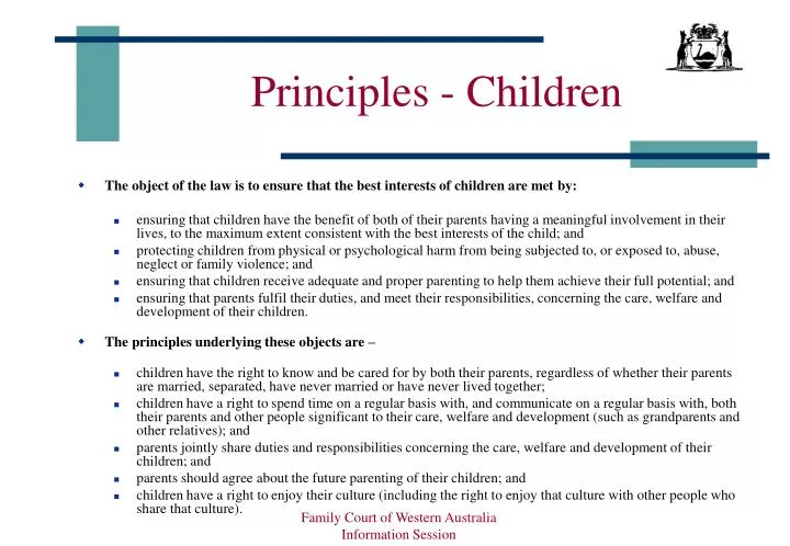 principles children