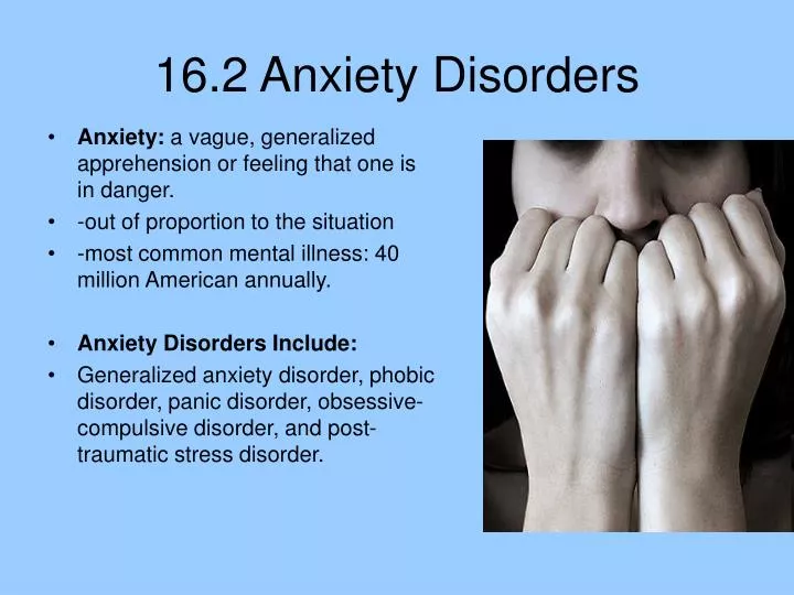 16 2 anxiety disorders