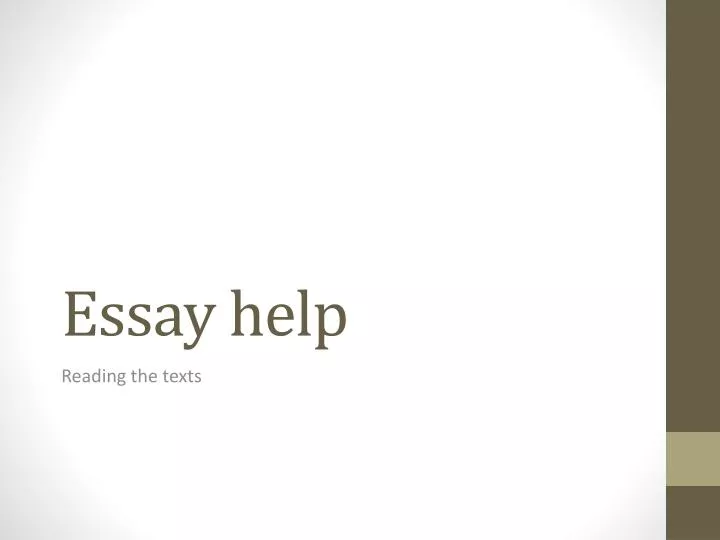 essay help