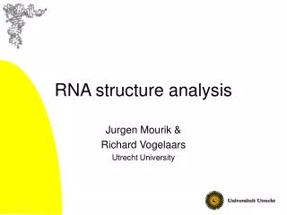 RNA structure analysis