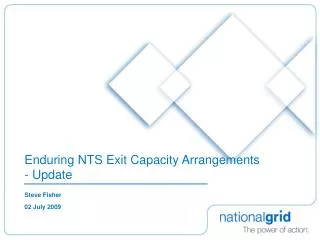 Enduring NTS Exit Capacity Arrangements - Update