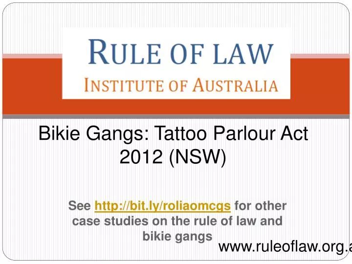 bikie gangs tattoo parlour act 2012 nsw