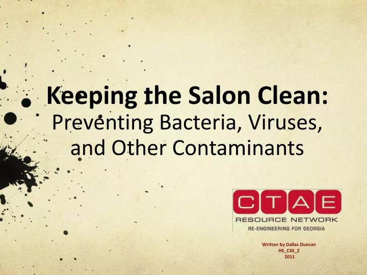keeping the salon clean preventing bacteria viruses and other contaminants