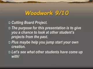 Woodwork 9/10