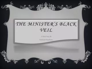 The Minister’s Black Veil
