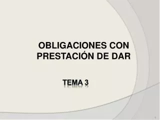 obligaciones con prestaci n de dar
