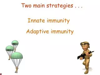 Two main strategies . . .
