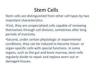 stem cells