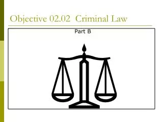 Objective 02.02 Criminal Law