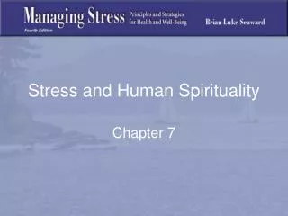 Stress and Human Spirituality