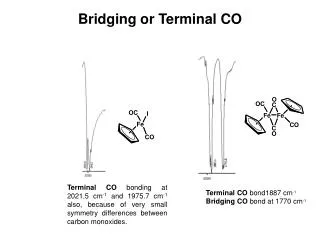 Bridging or Terminal CO