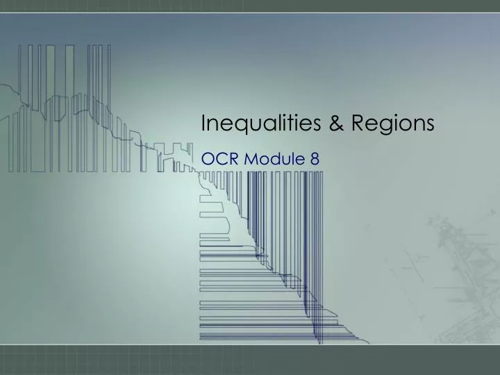 inequalities regions