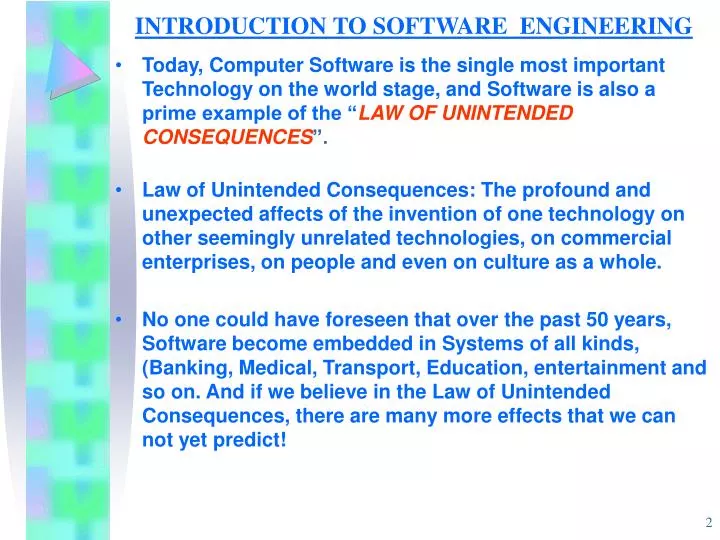 introduction to software engineering