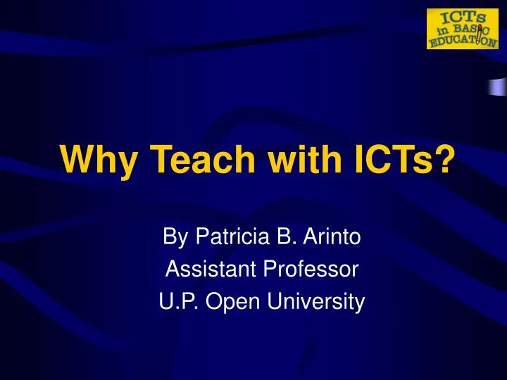 why teach with icts