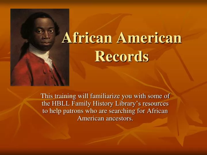 african american records