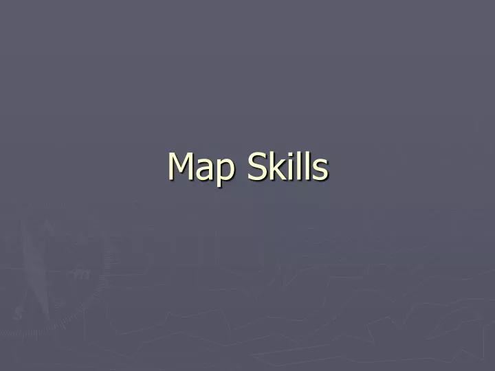 map skills