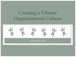 Creating a Vibrant Organizational Culture