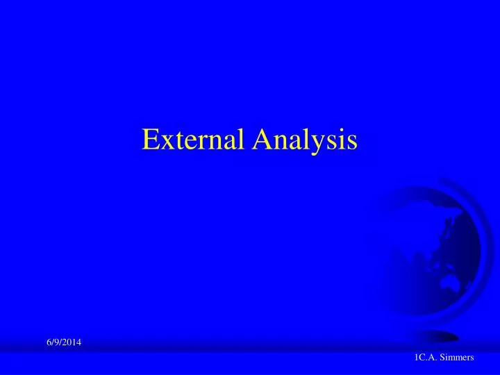 external analysis
